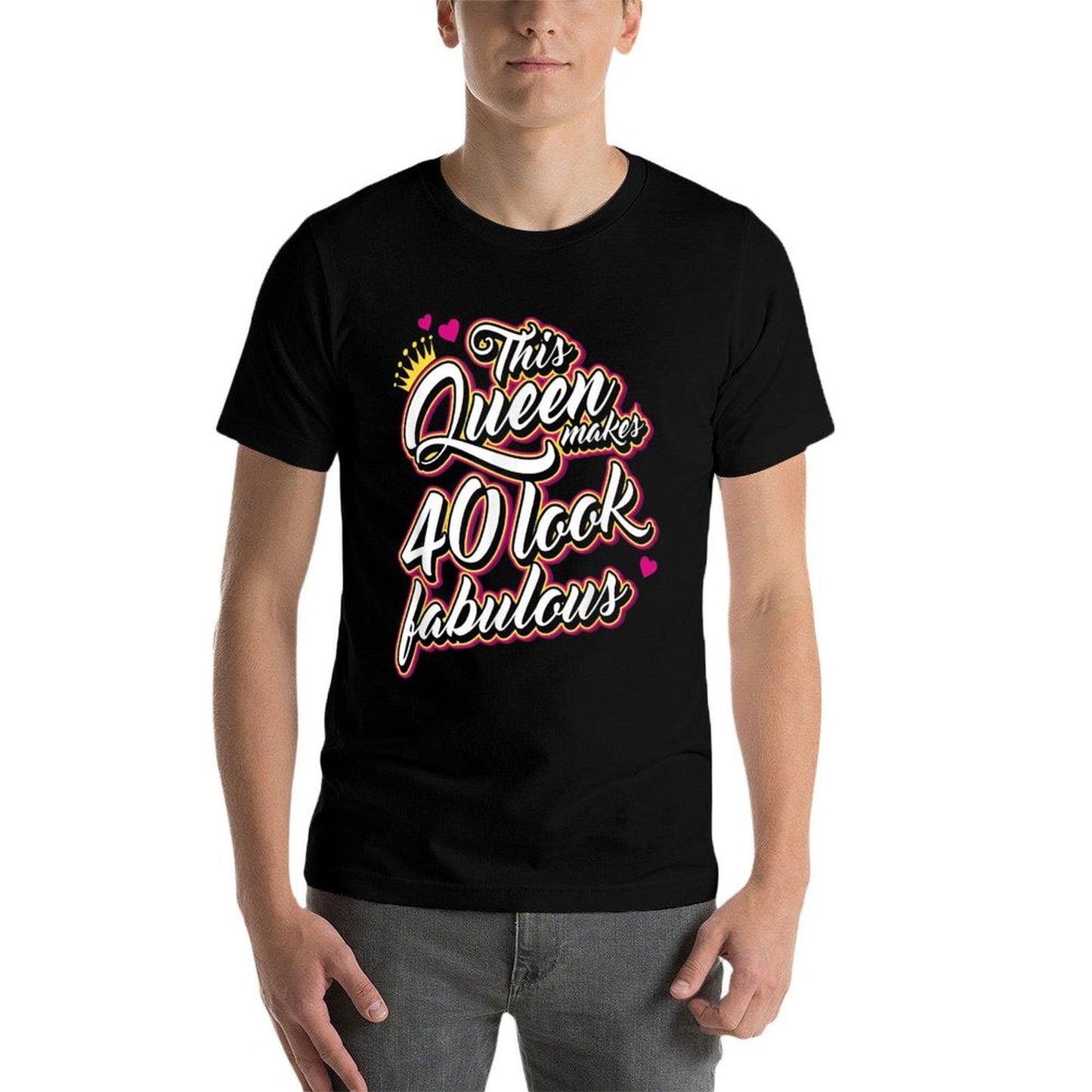 40th Birthday This Queen Makes 40 Look Fabulous  Moisture-wicking T-Shirt