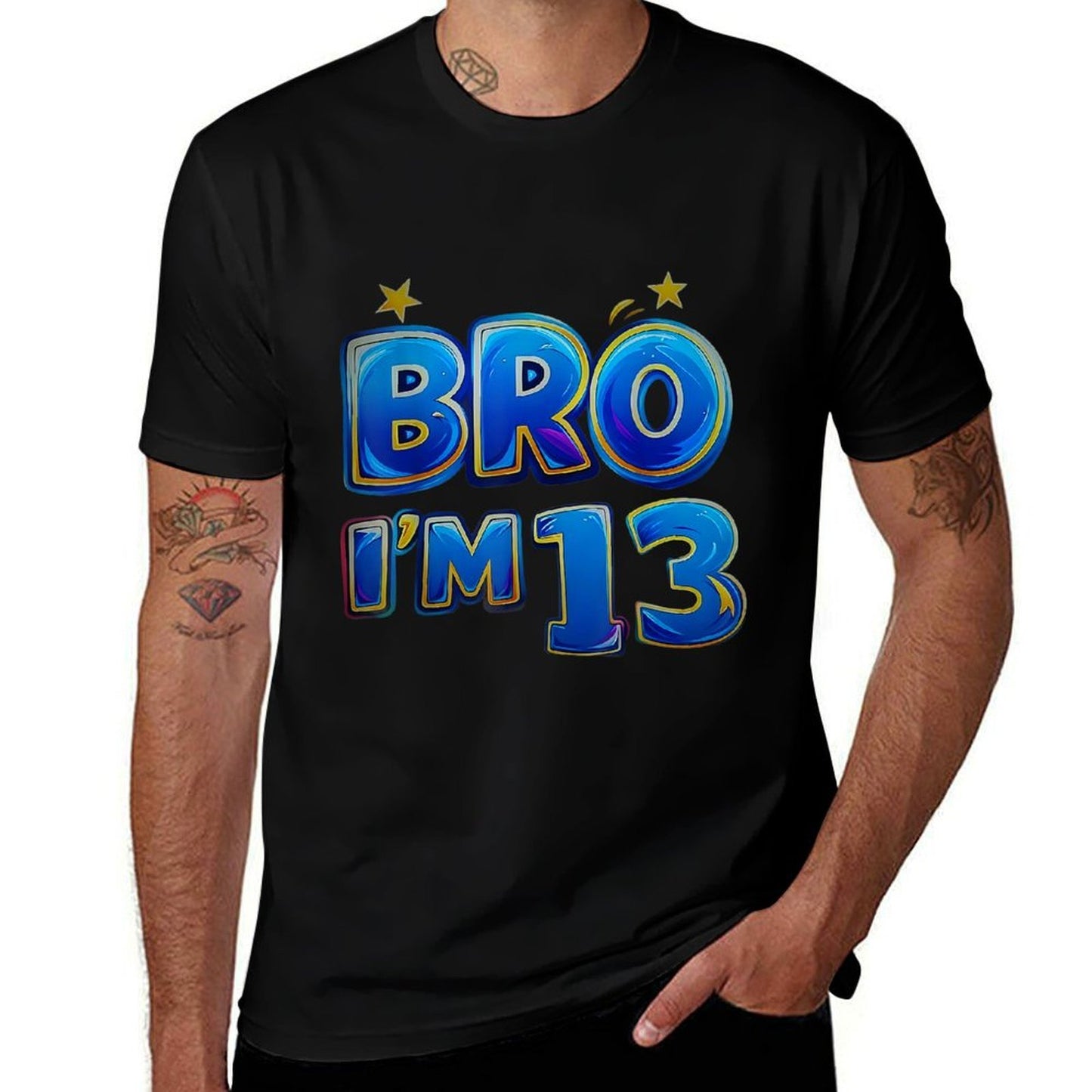 13th Birthday Boy Bro I'm 13 Years Old Party  Graphic-printed T-Shirt