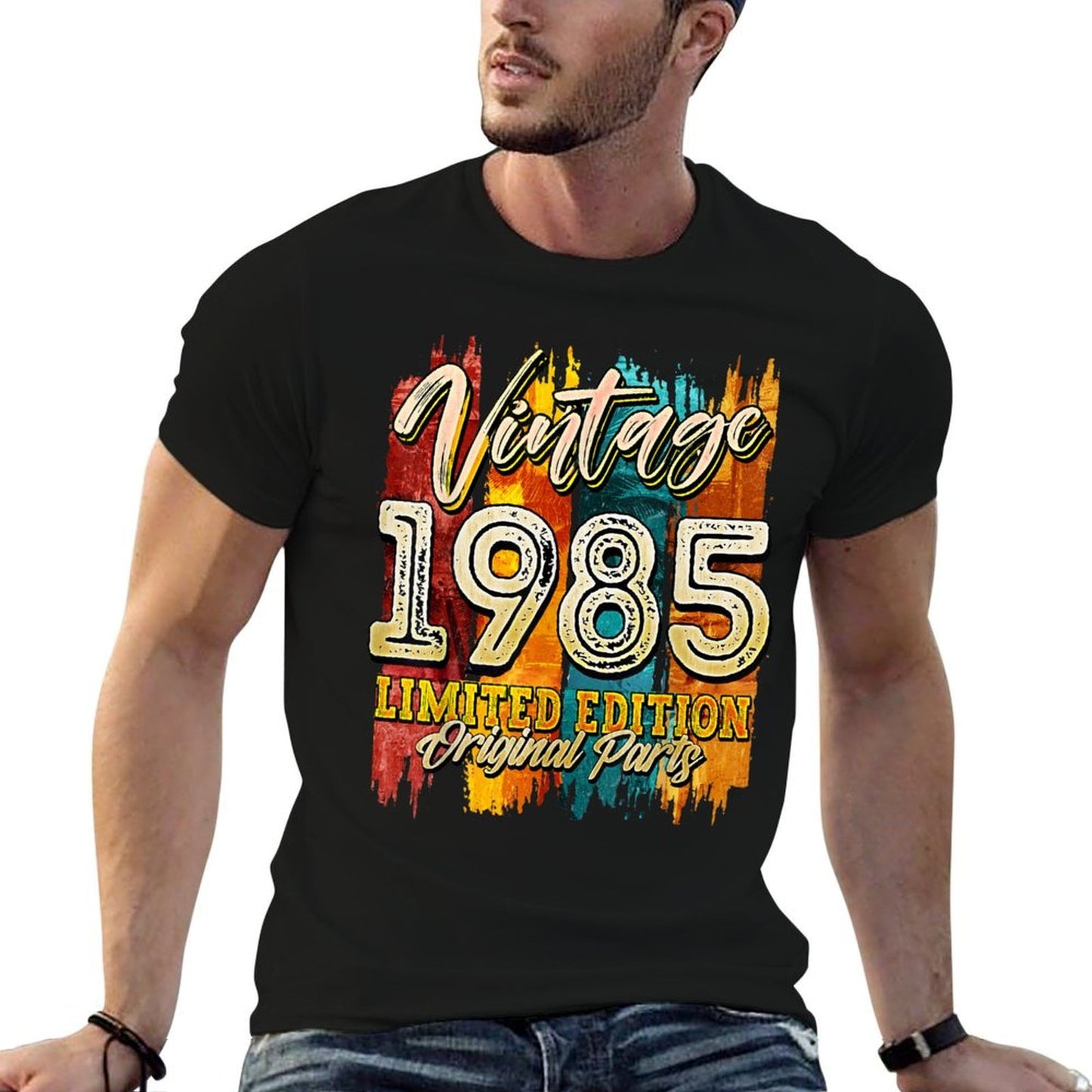 Vintage 1985 Limited Edition Original Parts 40 Year Birthday  Graphic-printed T-Shirt