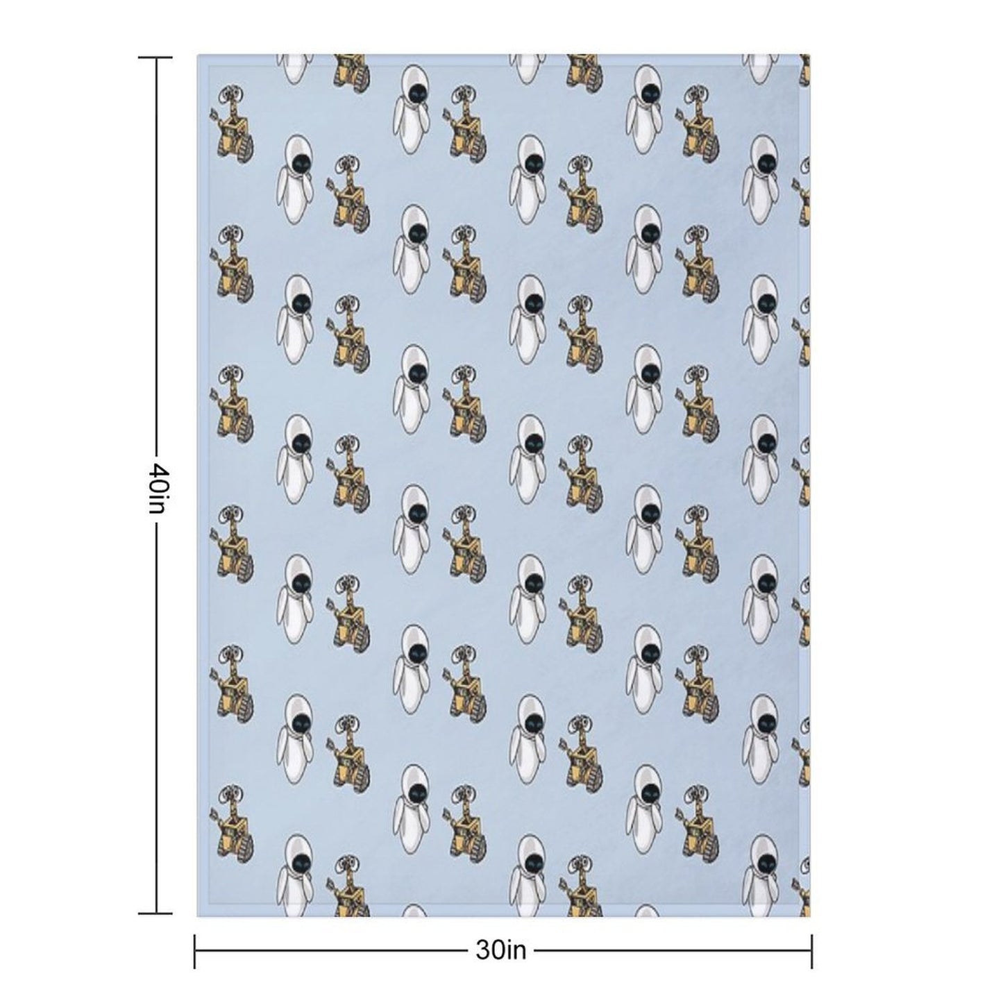 Wall-e And Eve Bundle Velvety-soft Throw Blanket