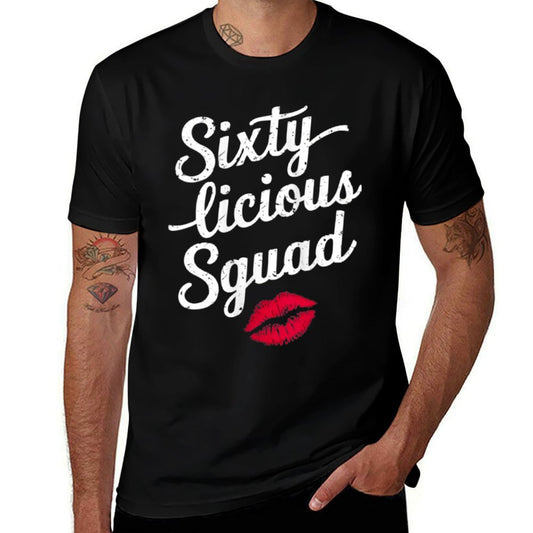 Womens Sixty-licious Squad Women 60th Birthday  Relaxed-fit T-Shirt
