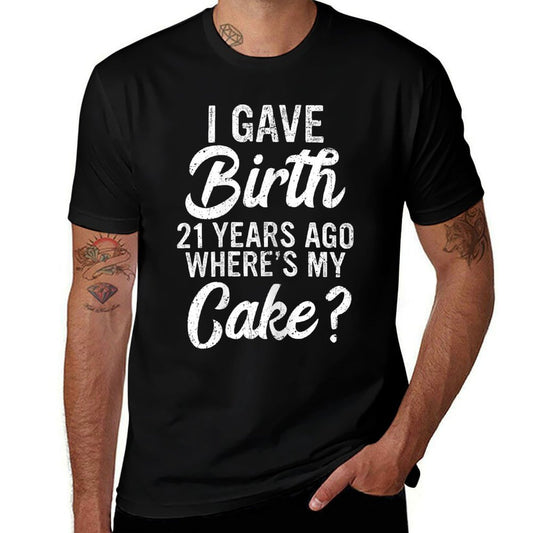 21st Birthday for Mom 21 Years Old 21st Funny Birthday  Vintage-inspired T-Shirt