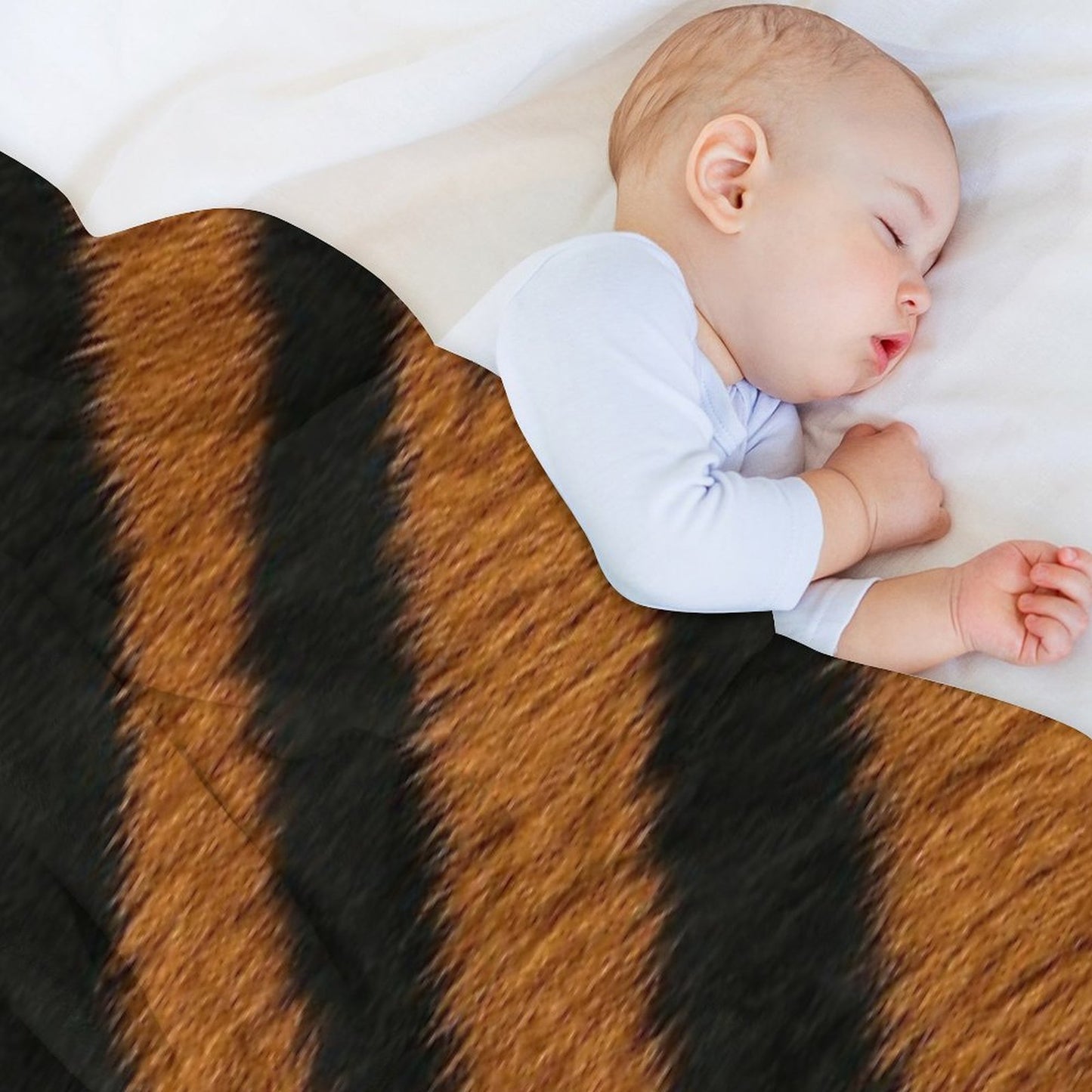 Tiger Skin Wrinkle-free Throw Blanket