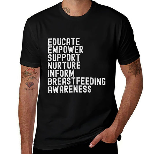 World Breastfeeding Week Awareness Breast Milk Lactation Mom  Classic T-Shirt