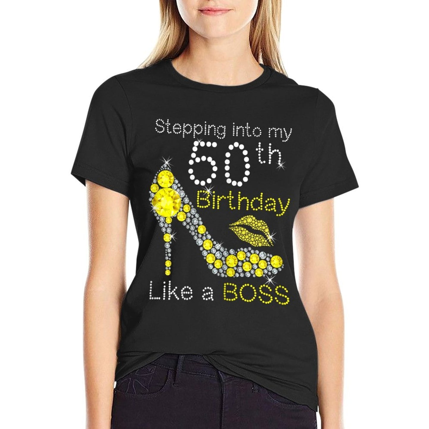 Womens Stepping Into My 50th Birthday in 1969 T Shirt Gifts Womens  Quick-drying T-Shirt
