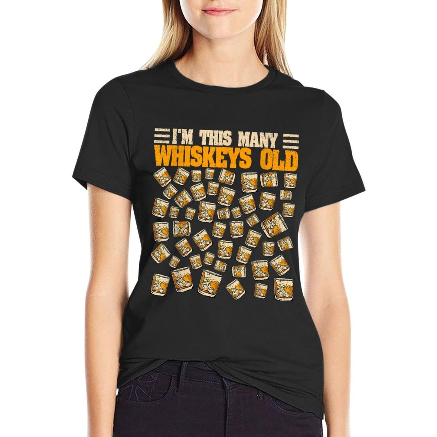 50 Years Old Whiskey Drinker Bourbon 50th Birthday Whiskey Comfortable T-Shirt