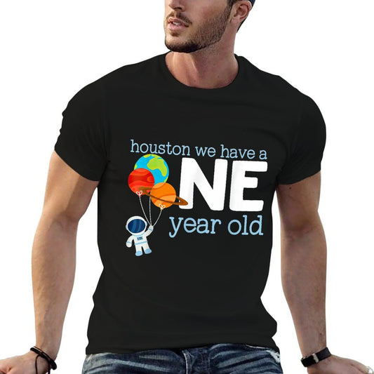 1 Years Old Birthday Boy Space Astronaut 1st Birthday  High-quality Stitching T-Shirt