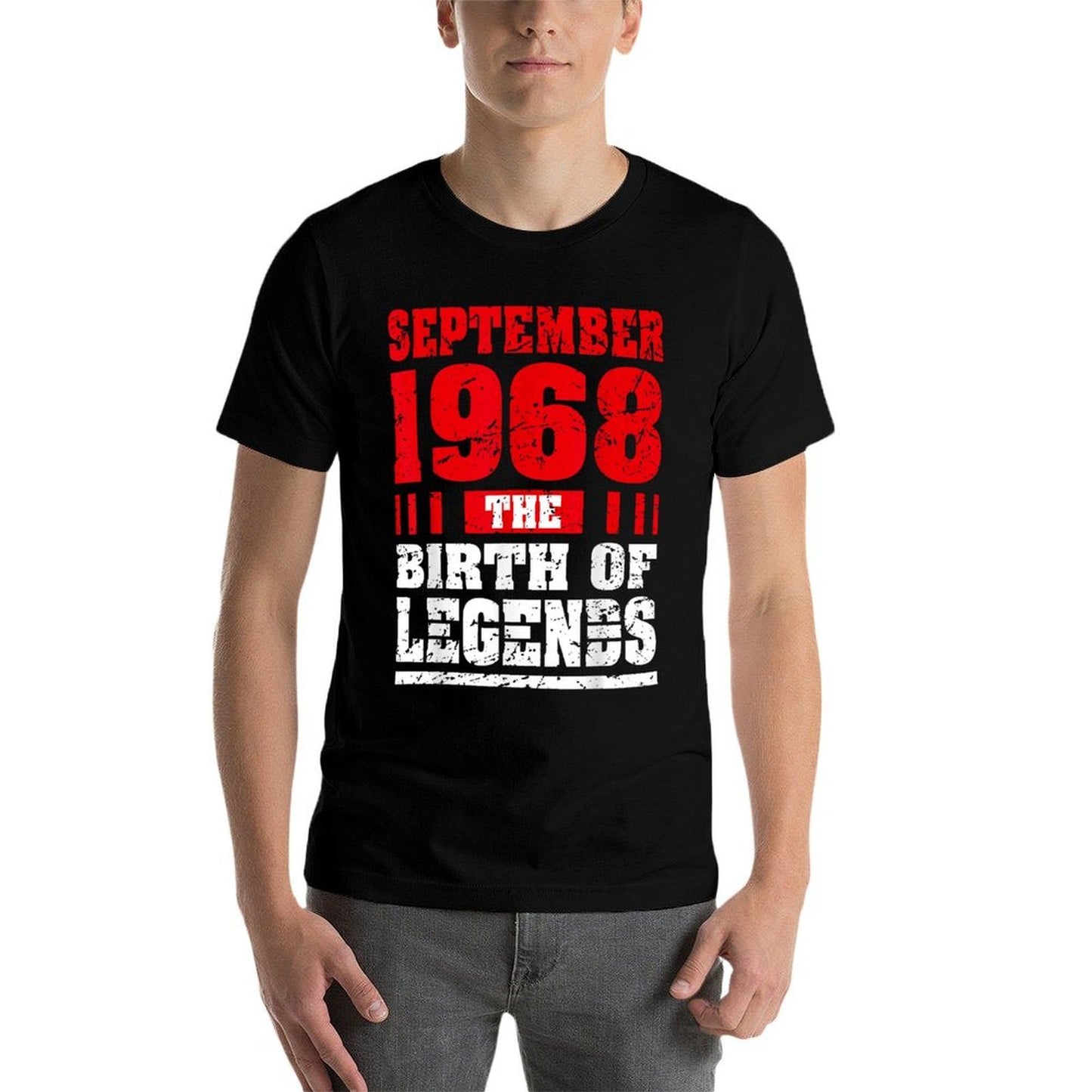 50th Birthday Gift Birth Of Legends 1968 Clothes Men  Easy-care T-Shirt