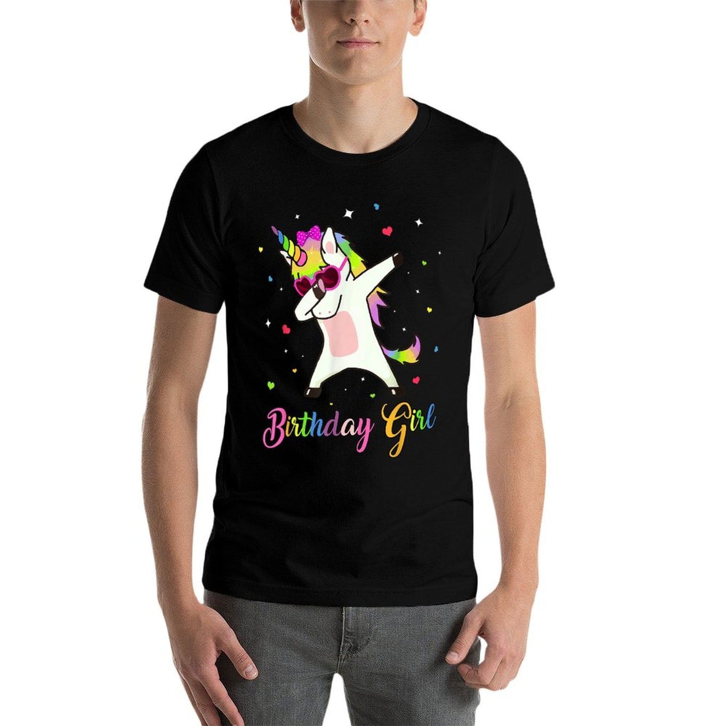 Unicorn Birthday Girl Dabbing Unicorn Birthday Princess Dab  Stretchy T-Shirt